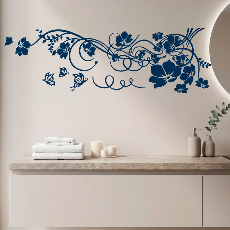 Floral with butterflies 12
