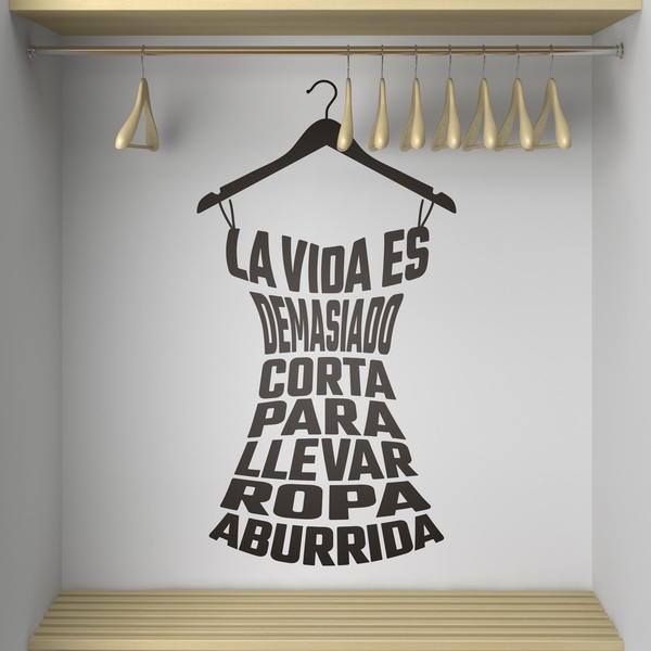 Wall Stickers: La vida es demasiado corta para...