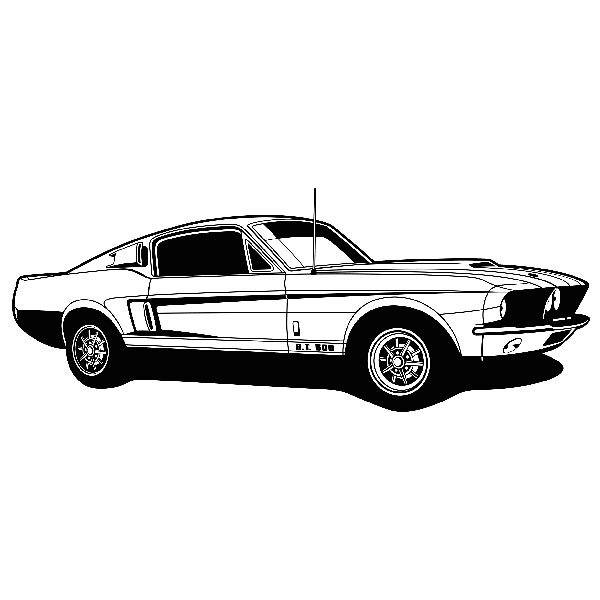 Wall Stickers: Ford Mustang Shelby GT 500