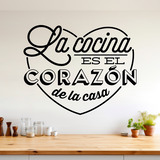 Wall Stickers: kitchen is the heart of the home - spanish 3