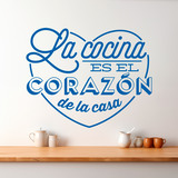 Wall Stickers: kitchen is the heart of the home - spanish 4