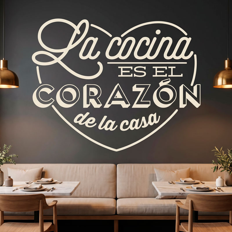 kitchen is the heart of the home - spanish 5/7