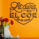 Wall Stickers: The Kitchen is the Heart of the Home in Catalan 3