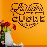 Wall Stickers: The Kitchen is the Heart of the Home in Italian 3