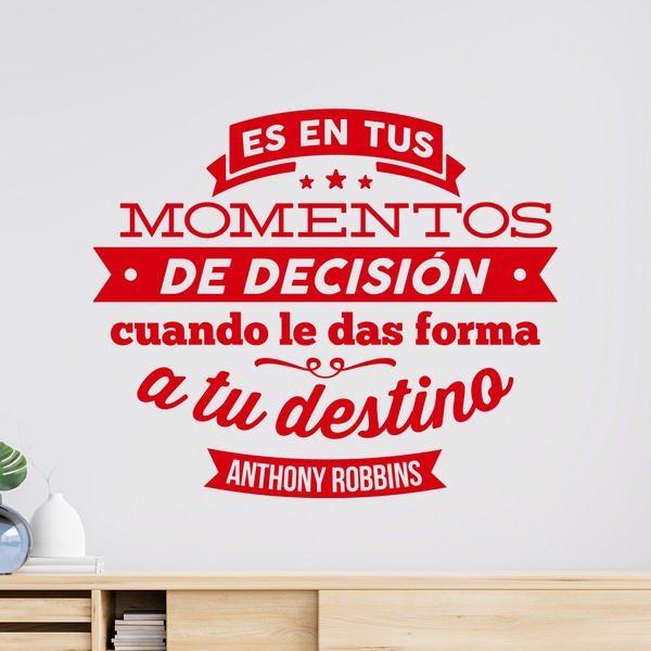 Wall Stickers: Momentos de decisión - Anthony Robbins