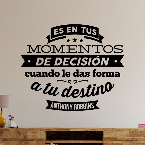 Wall Stickers: Momentos de decisión - Anthony Robbins