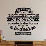 Wall Stickers: Momentos de decisión - Anthony Robbins 2