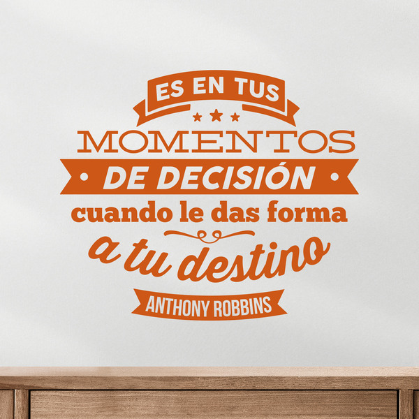 Wall Stickers: Momentos de decisión - Anthony Robbins