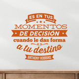 Wall Stickers: Momentos de decisión - Anthony Robbins 3