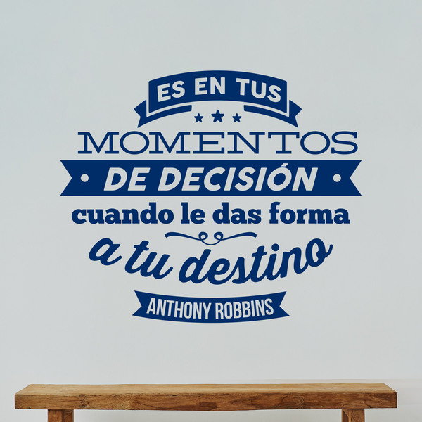 Wall Stickers: Momentos de decisión - Anthony Robbins