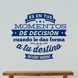 Wall Stickers: Momentos de decisión - Anthony Robbins 4