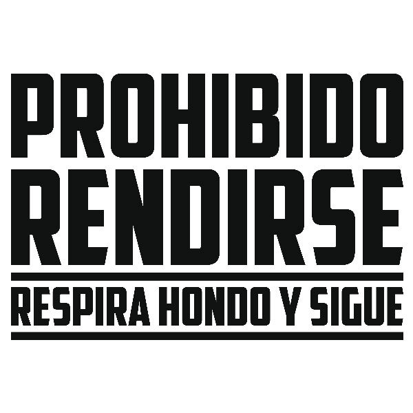 Wall Stickers: Prohibido rendirse