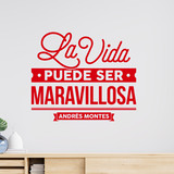 Wall Stickers: La vida puede ser maravillosa - Andrés Montes 4