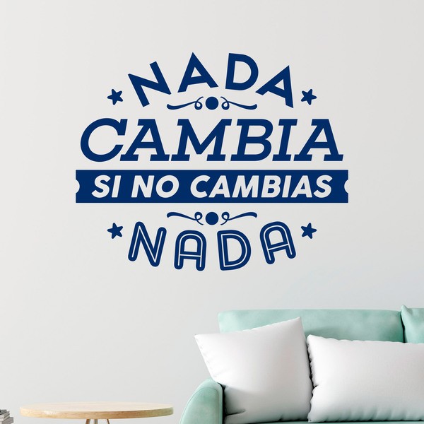 Wall Stickers: Nada cambia si no cambias nada