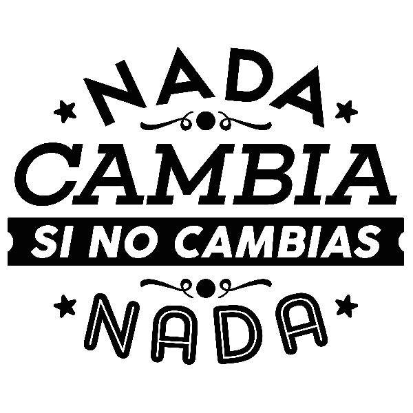 Wall Stickers: Nada cambia si no cambias nada