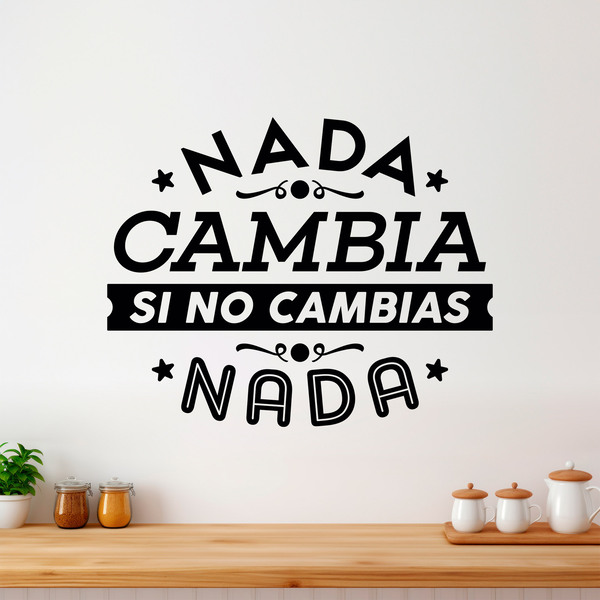 Wall Stickers: Nada cambia si no cambias nada
