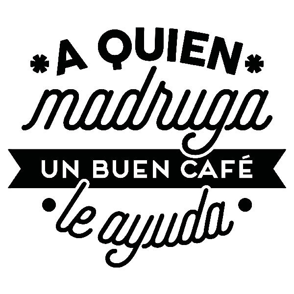 Wall Stickers: A quien madruga un buen café le ayuda