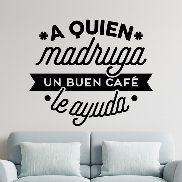 Wall Stickers: A quien madruga un buen café le ayuda