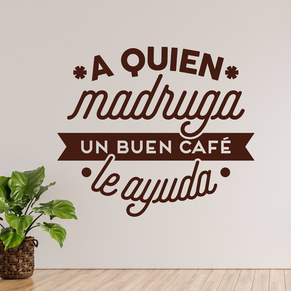 Wall Stickers: A quien madruga un buen café le ayuda