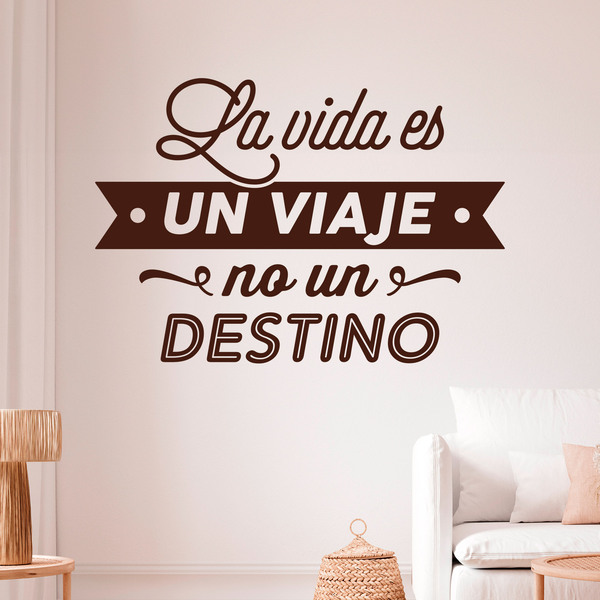 Wall Stickers: La vida es un viaje no un destino