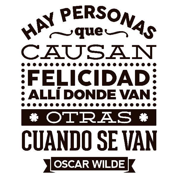 Wall Stickers: Hay personas que... - Oscar Wilde