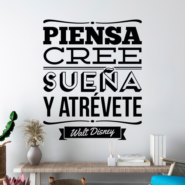 Wall Stickers: Piensa, cree, sueña y atrévete