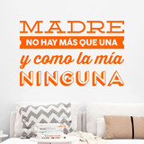 Wall Stickers: Madre no hay más que una 2