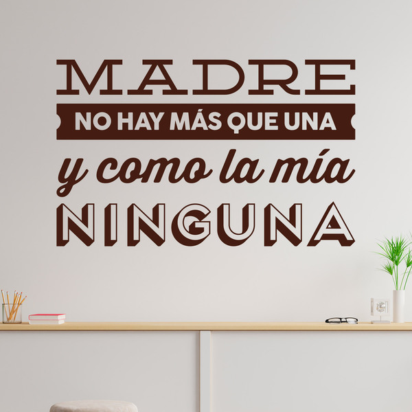 Wall Stickers: Madre no hay más que una