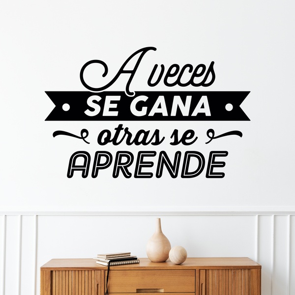 Wall Stickers: A veces se gana otras se aprende