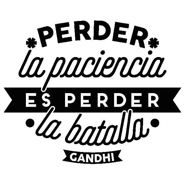 Wall Stickers: Perder la paciencia... Gandhi