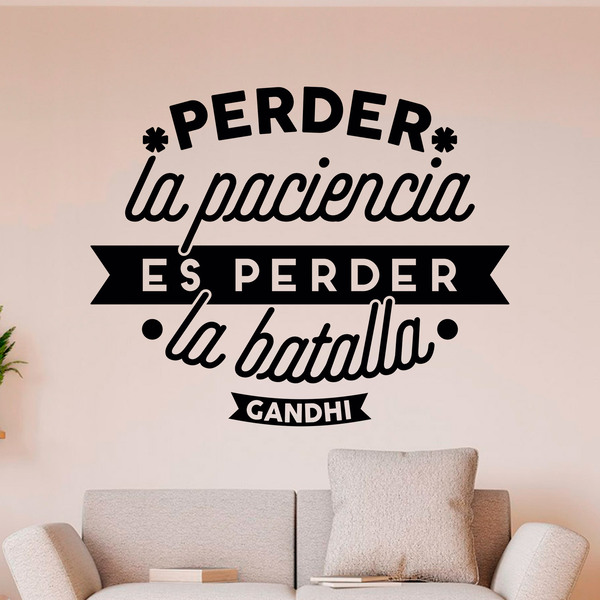 Wall Stickers: Perder la paciencia... Gandhi