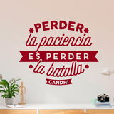 Wall Stickers: Perder la paciencia... Gandhi 4