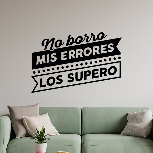 Wall Stickers: No borro mis errores, los supero