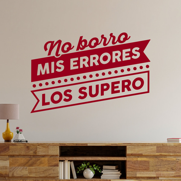 Wall Stickers: No borro mis errores, los supero