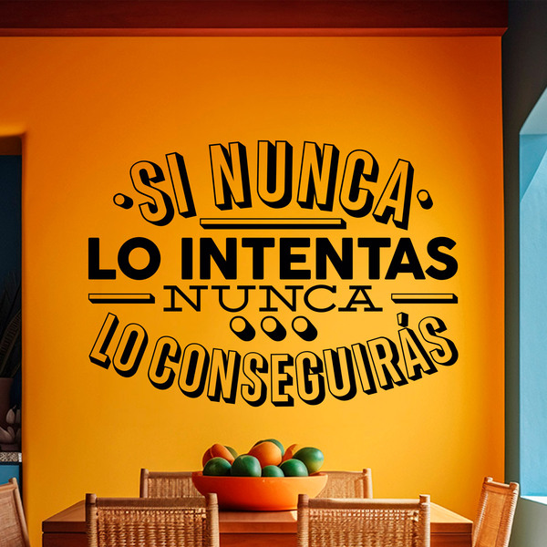 Wall Stickers: Si nunca lo intentas nunca lo conseguirás