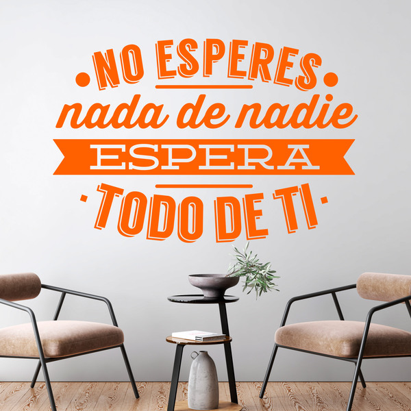 Wall Stickers: No esperes nada de nadie