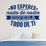 Wall Stickers: No esperes nada de nadie 3