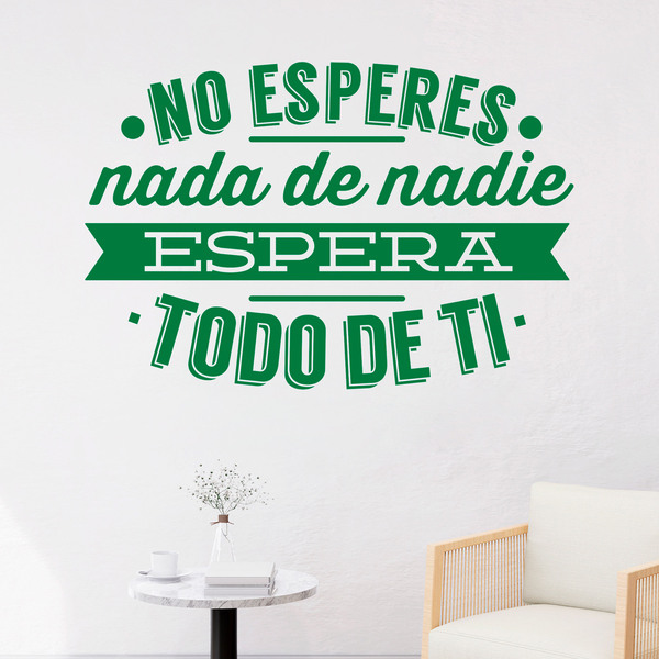 Wall Stickers: No esperes nada de nadie