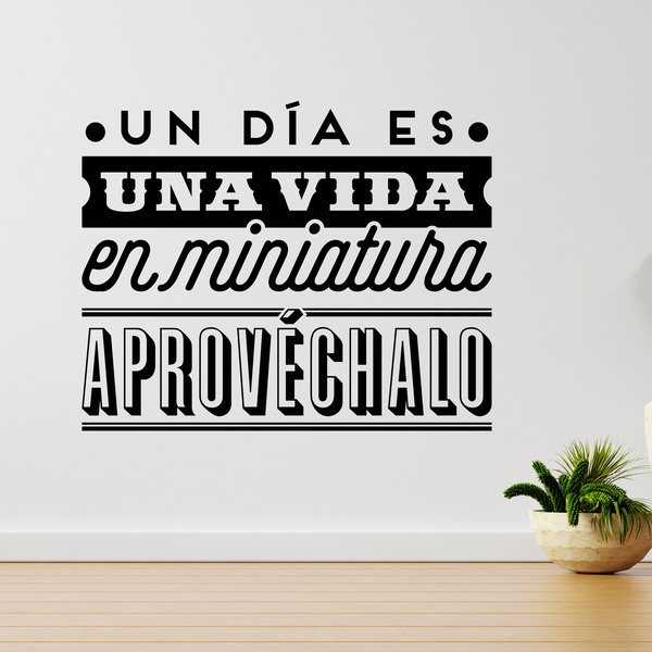 Wall Stickers: Un día es una vida en miniatura