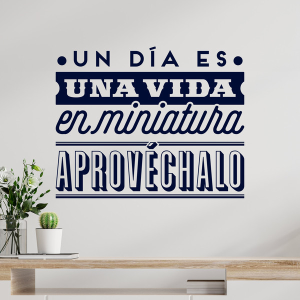 Wall Stickers: Un día es una vida en miniatura