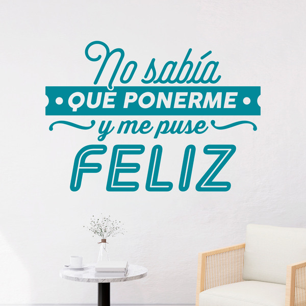 Wall Stickers: No sabía que ponerme... y me puse feliz