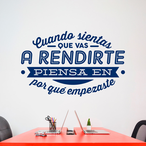 Wall Stickers: Cuando sientas que vas a rendirte...