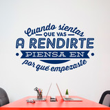 Wall Stickers: Cuando sientas que vas a rendirte... 2