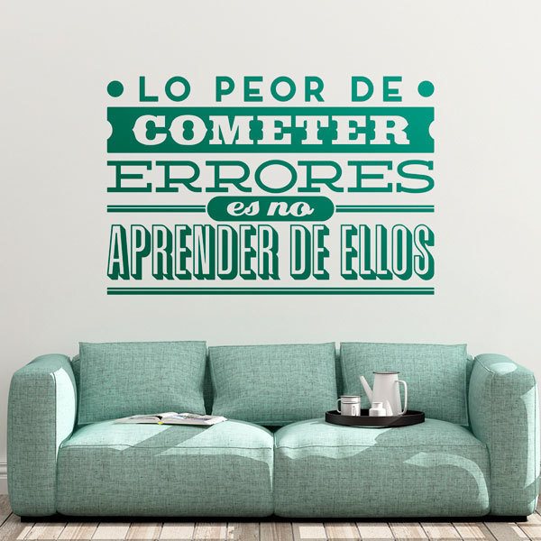 Wall Stickers: Lo peor de cometer errores...