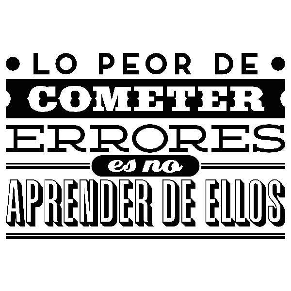 Wall Stickers: Lo peor de cometer errores...