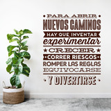 Wall Stickers: Para abrir nuevos caminos... 2