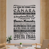 Wall Stickers: La vida es como una cámara 4