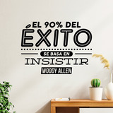 Wall Stickers: El 90% del éxito - Woody Allen 4