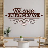 Wall Stickers: Mi casa, mis normas 2