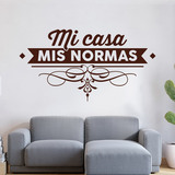 Wall Stickers: Mi casa, mis normas 3